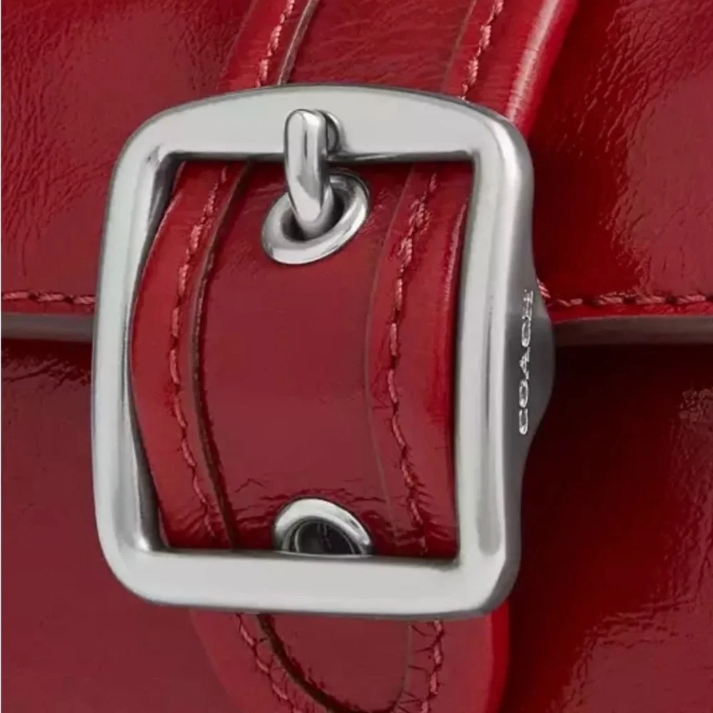 COACH Cherry Red Crossbody, Ashton mini crossbody convertible shoulder bag, NWT - Picture 7 of 10